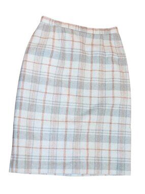 Pendleton Vintage Plaid Wool Pencil Skirt Petite, Size 8